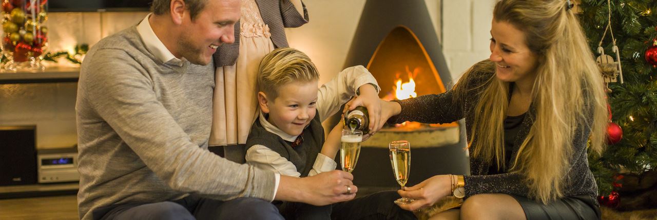 Silvester mit Hund u. Kleinkindern ohne Böller